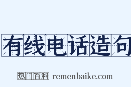 有线电话造句是什么意思的图片